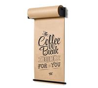 Rouleau de papier kraft - Distributeur mural pour décoration de bureau, alternative au tableau blanc pour menus dans les cafés et restaurants, 67 cm