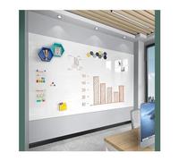 Rouleau de papier magnétique en vinyle effaçable pour la maison, le bureau et l'étude, tableau effaçable à sec amovible, 60 x 100 cm, parfait pour salle de jeux et messages - Blanc