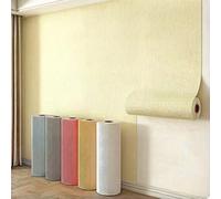 Rouleau de papier peint auto-adhésif thermique à décoller et à coller, revêtement mural texturé isolant de 3 mm d'épaisseur for les mauvais murs froids du plafond de la cuisine(Yellow,1000 x 50 cm)