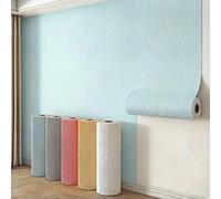 Rouleau de papier peint auto-adhésif thermique à décoller et à coller, revêtement mural texturé isolant de 3 mm d'épaisseur for les mauvais murs froids du plafond de la cuisine(Light Blue,500 x 50 cm)