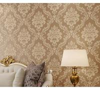 Rouleau de papier peint intissé texturé en strass brillants pour chambre à coucher, salon, 10 x 0,53 m 10X0.53M chocolat