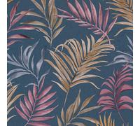Livingwalls papier peint intissé à motif de feuilles bleu, rouge, jaune et violet - papier peint jungle exotique 10,05 m x 0,53 m de COSMOPOLITAN - 791085