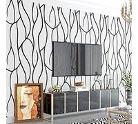 Rouleau de papier peint non tissé de 9,5 x 0,53 m, moderne, géométrique, abstrait, brillant, 6 couleurs, en relief texturé pour chambre et séjour, 1,73 m (l) x 9,5 m (L) = 5,035 ㎡ (54 pi²)