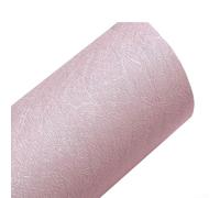 Rouleau de papier peint texturé en soie, autocollant mural en PVC résistant à l'humidité avec réduction du bruit et isolation thermique, décoration pour salon, chambre à coucher (rose)