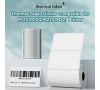 Rouleau de papier thermique compatible Marklife P50 Phomemo M220 M110 E210 pour imprimante d'étiquettes, multi-tailles, blanc, transparent, autocollant holographique 40x30mm