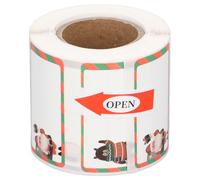 Rouleau de papier thermique DIRBAK, papier d'impression sans encre 40 x 20 mm avec dos adhésif, paquet de 310 feuilles, 4 motifs pour l'impression d'étiquettes. (Weihnachtsstil)