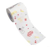 Rouleau de papier toilette de Noël avec imprimé Père Noël - Décoration de salle de bain festive pour la saison des vacances - Idée de cadeau de Noël amusante, cadeau de Noël unique pour les amis (B)