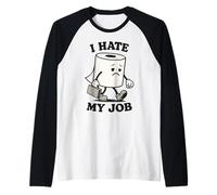 Rouleau de Papier Toilette rétro avec Inscription « I Hate My Job » Manche Raglan