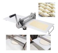 Rouleau de pâte manuel pour croissants, épaisseur réglable, acier inoxydable, usage commercial