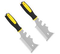 Rouleau de peinture 13 en 1 - Outil de nettoyage en acier inoxydable avec œillet de suspension - Pinceau multifonction - Peigne de nettoyage - Outil pour enlever la peinture et la colle