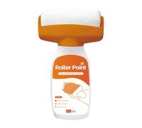 Rouleau de peinture 2 en 1 pour réparation murale, rouleau de peinture de 500 g, portable, pour bricolage, portes, meubles, boiseries, salle de bain, cuisine, intérieur, meubles