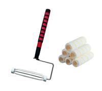 Rouleau de peinture à manchon - Brosse en latex pour décoration d'intérieur - Outils muraux - Pinceaux de peinture murale - Poteau télescopique en aluminium