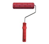 Rouleau de peinture à motif de 17,8 cm - Outil de construction en caoutchouc portable - Tampon cylindrique de gaufrage - Pinceau décoratif - Imitation de chariot d'art - Texture pour mur - Imitation