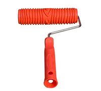 Rouleau de peinture à motifs décoratifs en caoutchouc avec poignée de 17,8 cm, pinceaux pour enfants et