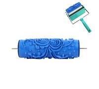 Rouleau de peinture à motifs, rouleau en caoutchouc texturé de 5 pouces, couleur unique, décoratif à motifs, utilisé pour la décoration murale de la maison (ZZ0077 Fleur)