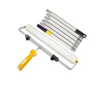 Rouleau de peinture avec brosse, 18 pouces, 46cm, à manche en peluche courte, moyenne et longue, outil for décoration murale, Support 9MM(1.7m set)