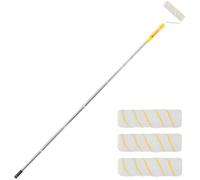 Rouleau de peinture avec tige télescopique - 30 à 137 cm - 4 sections - Grand rouleau de peinture - Largeur : 23 cm - Pour peindre les murs extérieurs et les plafonds (1,8 m)