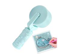 Rouleau de peinture de pierres précieuses - Rouleau de diamant imprimé en 3D | Dispositif de pression de précision à poignée ergonomique, montage de rouleaux de placement de renforcé pour les