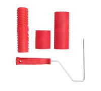 Rouleau de peinture en bois artificiel réaliste pour meubles muraux et décoration de bricolage avec construction en caoutchouc solide Rouleau de design mural artistique