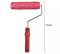 Rouleau De Peinture En Caoutchouc Àà Motif De Feuilles, Texture En Relief, Outil De Brosse, Décoration Murale De La Maison, 1 Pièce