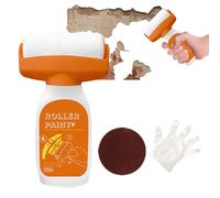 Rouleau de peinture - Kit de rouleauu de peinture intégré de longue durée | Brosse de roulement de réparation de mur pratique | Tenue de nettoyage | Brosse de patchage mural rouleauu pour couvertures