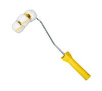 Rouleau de peinture pour tuyau incurvé - Brosse industrielle légère avec cadre pour tuyau d'eau coude - Peinture facile