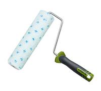 Rouleau de peinture professionnel polyvalent 25 cm,Rouleau de peinture en microfibre pour surfaces lisses à moyennes rugueuses,Rouleau de peinture avec étrier 2K,Hauteur des poils : 9 mm