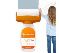Rouleau de peinture rechargeable - peinture au plafond à séchage rapide 500 g | outils maison pour salle de bains porte armoire meubles intérieur extérieur salon chambre cuisine