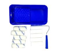 Rouleau de peinture réutilisable en polyester avec plateau épais et plateau pour peinture murale