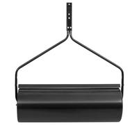 Rouleau de pelouse de jardin en fer - Capacité de 63 l - Noir - Avec poignée - Diamètre : 30 x 90 cm - Pour compacter le sol, l'entretien de la pelouse, la planification et la préparation du lit de