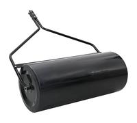 Rouleau de pelouse de jardin noir en fer 120 x 99 cm, rouleau manuel et rouleau de sol pour entretien de la pelouse, compactage du sol et équilibrage du sol, idéal pour la planification