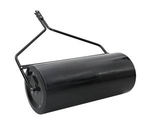 Rouleau de pelouse de jardin noir en fer 120 x 99 cm, rouleau manuel et rouleau de sol pour entretien de la pelouse, compactage du sol et équilibrage du sol, idéal pour la planification
