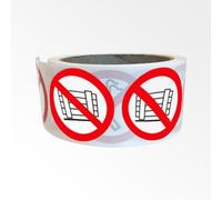 Rouleau de Pictos d'Interdiction - Ne pas obstruer - P023 25 mm