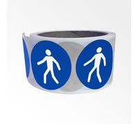 Rouleau de Pictos d'Obligation - Utiliser le passage - M024 50 mm