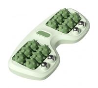 Rouleau de pied outil d'acupression griffe de chat rouleau massage des pieds avec perles magnétiques masseur portable pour pieds et jambes comprend un tableau points d'acupression, 4 rangées, v