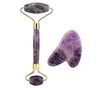 Rouleau De Pierre De Jade, Rouleau De Jade Kits De Massage Rouleau Jade Visage Rouleau Facial Anti-Âge À Double Tête Outil Soin De La Peau Pour Les Soins De La Peau, Les Yeux Et Le Cou