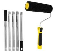 Rouleau de plâtre de 22,9 cm, rouleau composé de cloison sèche, rouleau texturé pour cloison sèche avec poignée ergonomique confortable, brosse à mastic à application manuelle pour surface murale et