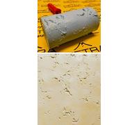 Rouleau de plâtre mural ciment imprimé pierre roche décorative TEXTURE ROLLER, modèle "Travertin", 17 x 9 cm environ