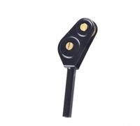 Rouleau de pointe de canne à pêche pour pêche en eau salée, anneau robuste en acier inoxydable avec poulie amovible - Accessoire de canne à pêche pour grande ligne de poisson (4 mm)