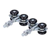 Rouleau de Porte Coulissante, Porte Coulissante Suspendue Roue Suspension Poulie Rouleau Verre Suspendu Rond Porte de Douche Rail Chariot