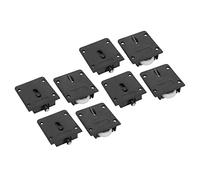 Rouleau de Porte Coulissante, Poulie de Garde-robe, Accessoire de Meubles D'armoire pour un Glissement en Douceur [maison]