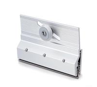 Rouleau de porte de douche pour un design sans cadre, support en aluminium finition chromée avec rouleau à roulement à billes, position réglable pour une performance de glissement optimale (1 pièce)