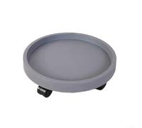 Rouleau de pot de fleurs robuste avec roues robustes, parfait pour déplacer de grands pots de fleurs, arbres et conteneurs de jardin (gris)