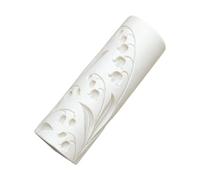 Rouleau de poterie à l ' acide polylactique imprimé en 3D, avec gaufrage de fleurs délicates, pour décoration faite à la main, rouleau à pâtisserie décoratif