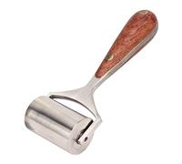 Rouleau de presse en cuir, LeathRoller, acier sans dureté avec manche en bois pour l'artisanat de bricolage, outils pour le montage