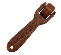 Rouleau de - Presseur en bois pour tissu | Poignée lisse avec roue roulante, outil de presse à papier d'impression, accessoire de facile à prendre en main, rouleau de matelassage pour