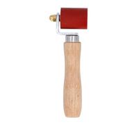 Rouleau de pression à main de couture professionnelle résistance à haute température Rouleau de pression de couture en silicone pour la toiture PVC Soudage en bois de hêtre en (Rouge)