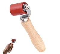 Rouleau de Pression à Main en Silicone 40mm, Outil de Soudage Résistant pour Papier Peint, Rouleau de Couture Toiture Haute Température, Outils Pressage Soudure pour Bâches PVC TPO EPDM Chant (Rouge)