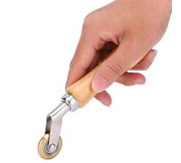 Rouleau de pression en laiton, roue de presse de joint d'angle en laiton, rouleau de pression manuel pour revêtement de sol en vinyle, outil professionnel pour lisser les membranes d'étanchéité