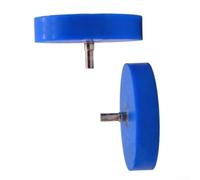 Rouleau de pression en silicone 80 x 20 mm - Roulement à billes pour | Profil plat, adhérence optimale, répartition douce de la pression, 80 x 20 mm, pour machines à enrouler